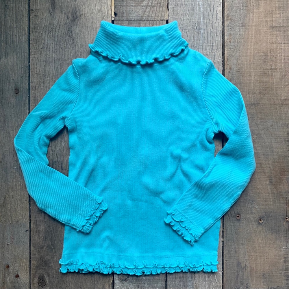 Ruffle hem turtleneck- EUC- Size 2T